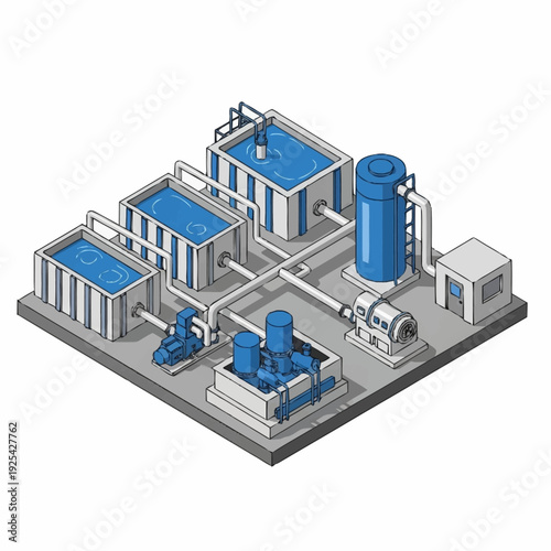 Water Treatment Plant Facility Infrastructure.