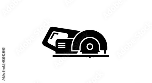Circular Saw Icon: Professional Power Tool for Woodworking and Construction