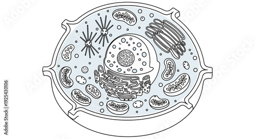 Plant Cell Diagram: Detailed Illustration of Organelles and Structure