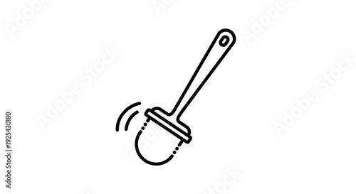 Plunger Icon, Toilet Brush and Plunger, Cleaning Tool, Vector Illustration
