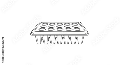 Seedling Tray with Multiple Cells for Growing Plants