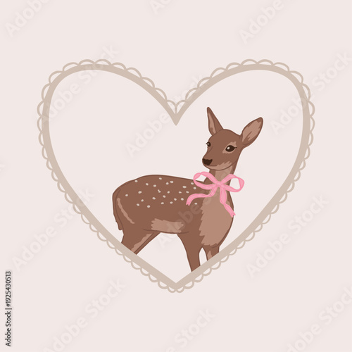 deer print, bambi core, animal print, background, print, greeting card, banners, web, wrapping paper, fashion, fabric, textile, wallpaper, cover 
