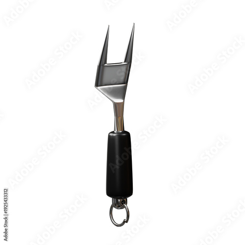Fotografi 3d icon grilling fork