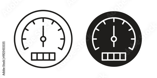 Speedometer icon. Vector Isolated Illustration for web design.