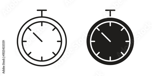 Stopwatch icon. Vector Isolated Illustration for web design.