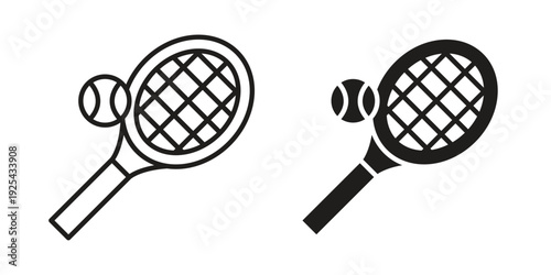 Tennis icon. Vector Isolated Illustration for web design.