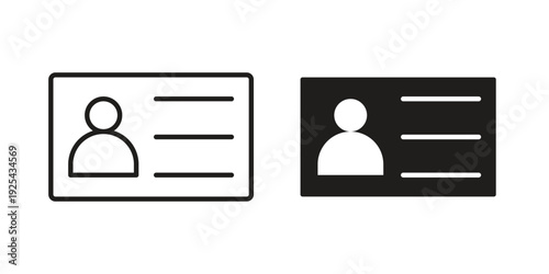 user id icon. Vector Isolated Illustration for web design.