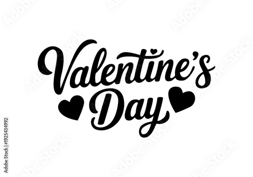 Valentine's Day text .Valentine's Day Calligraphic Symbols. Handwritten typography collection for Valentine's Day.