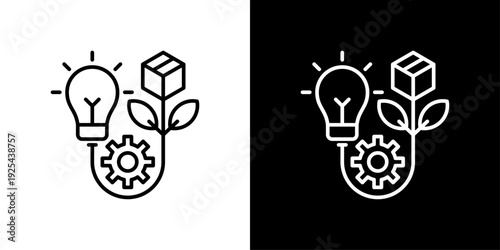Evolving Concepts Icon Sheet Black And White