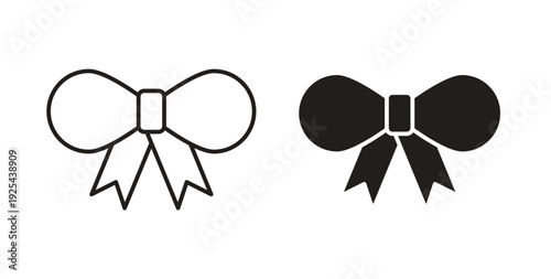 Ribbon bow icon