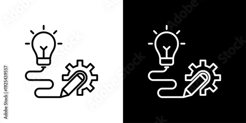 Conceptualize Icon Sheet Black And White