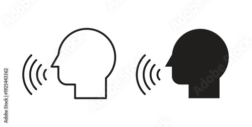 Voice sound command icon