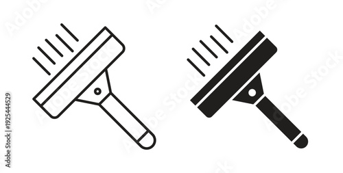 Window squeegee icon