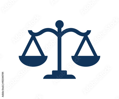 A symbol of justice and balance in a simple design