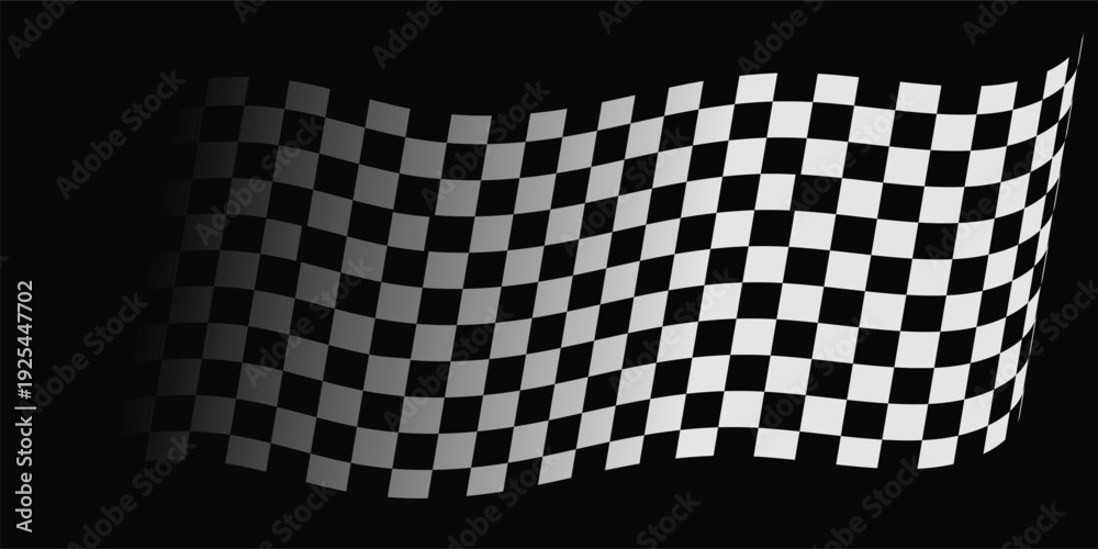 Obraz premium checkered flag waving