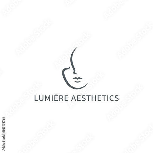 Free Download Elegant Minimalist Woman Face Line Art Logo for Beauty Aesthetics - GFXLoad