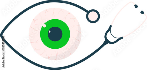 World glaucoma day illustration. Eye care, sight healtcare vector isolated.