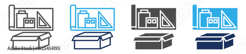 product icon set multiple concept
