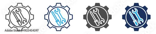 maintenance icon set multiple concept