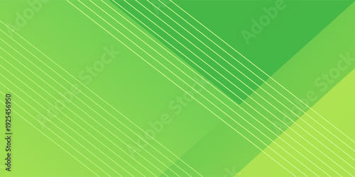 Minimal green geometric background. Dynamic shapes composition. Vector illustration