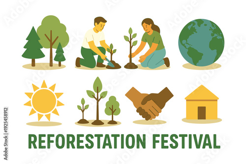Reforestation festival: planting trees for a greener future