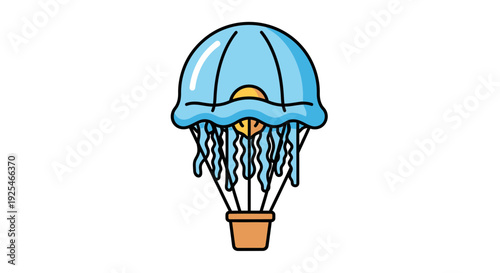 Jellyfish in a Pot Hot Air Balloon.