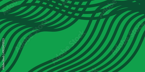 farm green banner, organic abstract background with fields. wavy green lines, natural organic products. ecology background. striped farmer green Pattern
