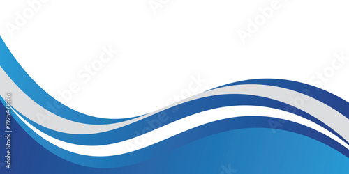 Abstract blue wavy business style background. vector backdrop eps10