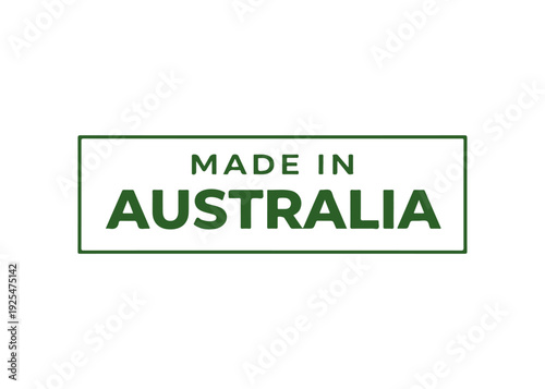 Made in Australia label vector
Made in vector label icon on a white background