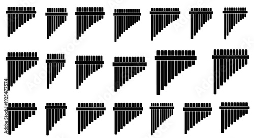 Black triangular shapes with lines on white background geometric pattern abstract design elements