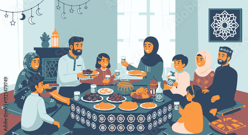 A diverse group of people sharing a meal together.