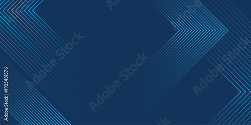 Abstract dark futuristic technology banner background. Glowing pink and blue arrow lines graphic design. Modern geometric lines pattern. vector background