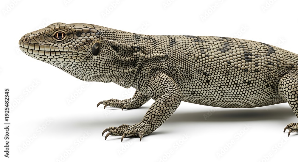 Fototapeta premium Lizard Isolated on White Background