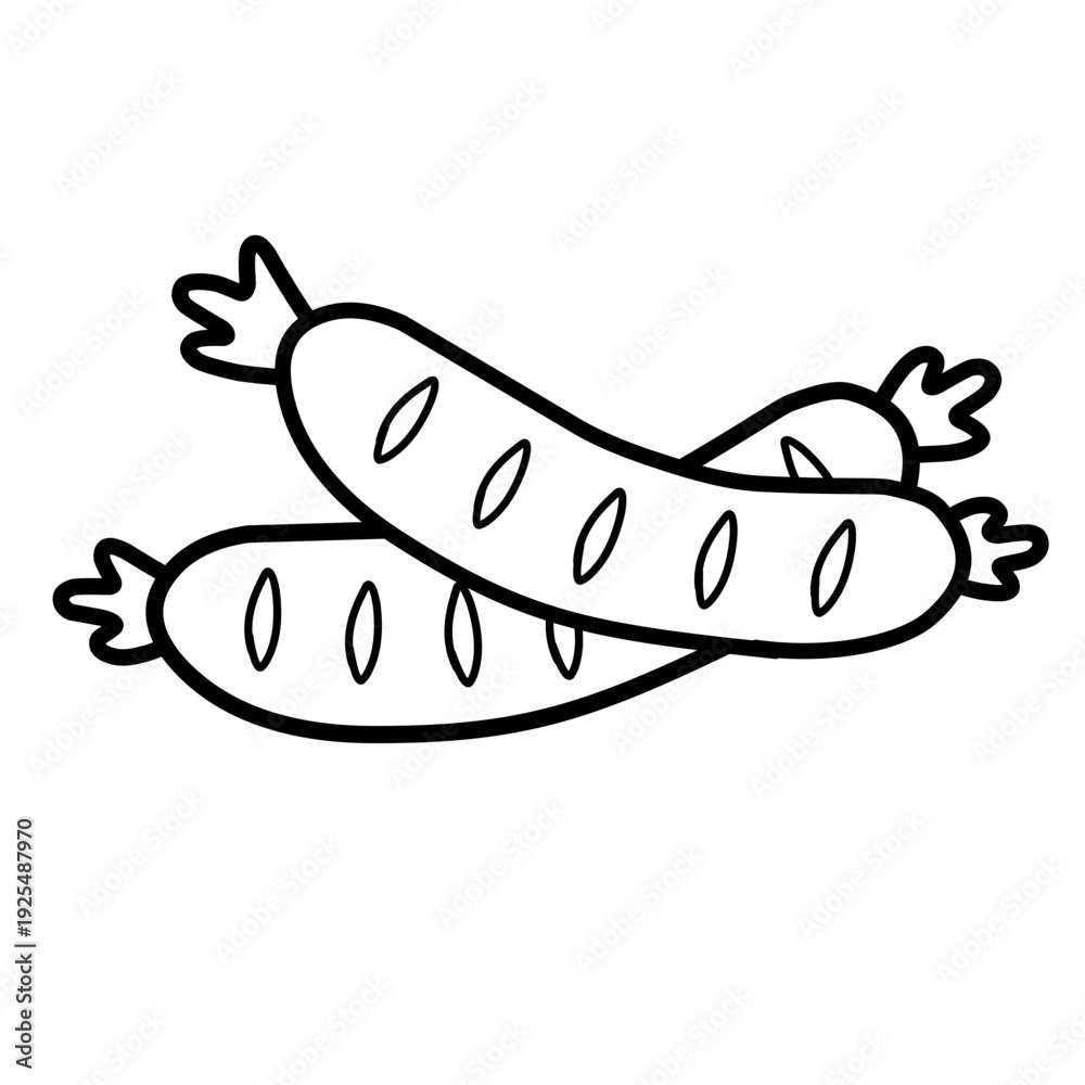 Fototapeta premium vector illustration of a banana