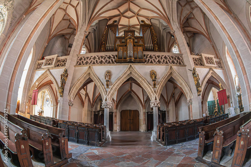 Vászonkép BRAUNAU AM INN, AUSTRIA: Baroque interior of St Stephen's Church, (Stadtpfarrkirche St