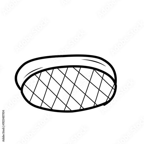 vector illustration of a tennis racket
