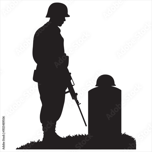 Memorial day tribute honoring fallen soldiers and military heroes