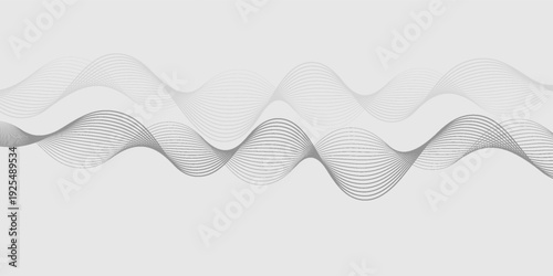 Abstract vector background with black wavy lines. EPS10
