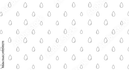 Water droplets pattern across white background
