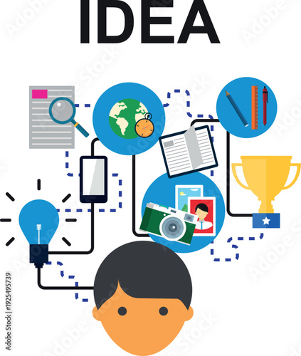 Creative professional brainstorming innovative ideas with modern tools