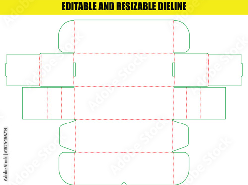 Pillow Pack Folding Box Dieline for Unique and Elegant Product Gifting Solutions