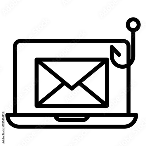 Phishing Cyber Security Warning Icon