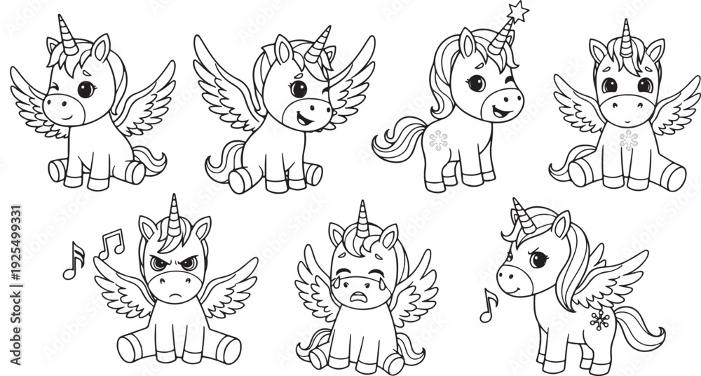 Fototapeta premium Baby unicorn