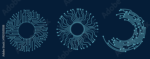 Circular Technology Circuit Frame and Digital Processor Element Vector Set