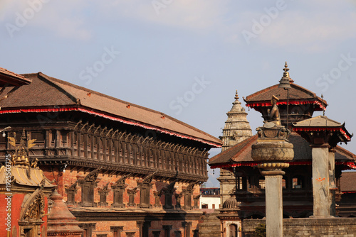 фотографія Historic temples and traditional Newari architecture at Bhaktapur Durbar Square, Nepal