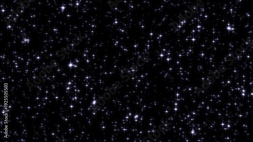 Silver Glowing Star Particles Slowly Moving Forward – Dense Clean Abstract Background Seamless Loop 4K