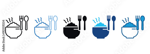 Food Icon Set Multiple Style Of