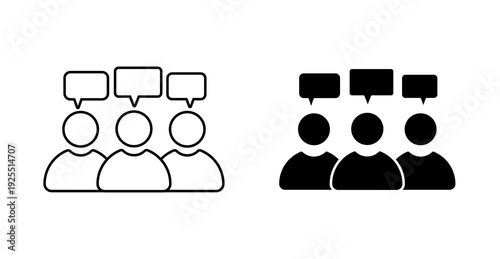 Group Chat Communication Icon