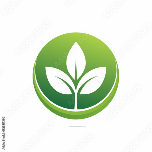 Green Leaf Logo Design - Nature and Growth Symbol
