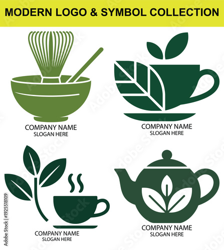 Artisan Tea and Herbal Beverage Logo Designs for Cafes and Natural Drink Product Brands